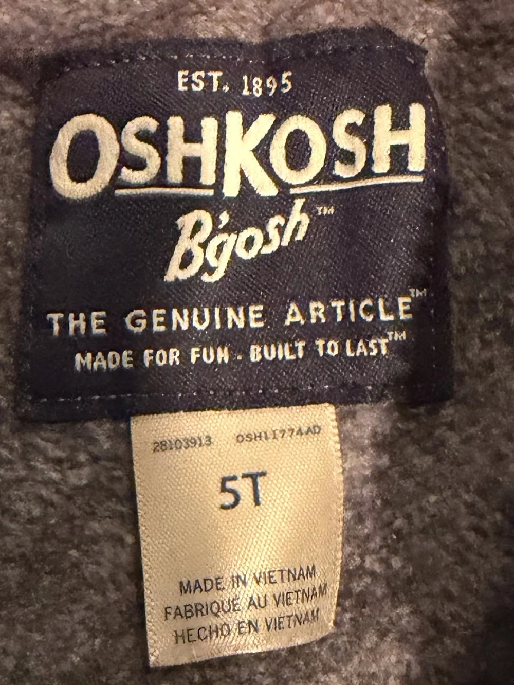 OshKosh Bgosh please zoom